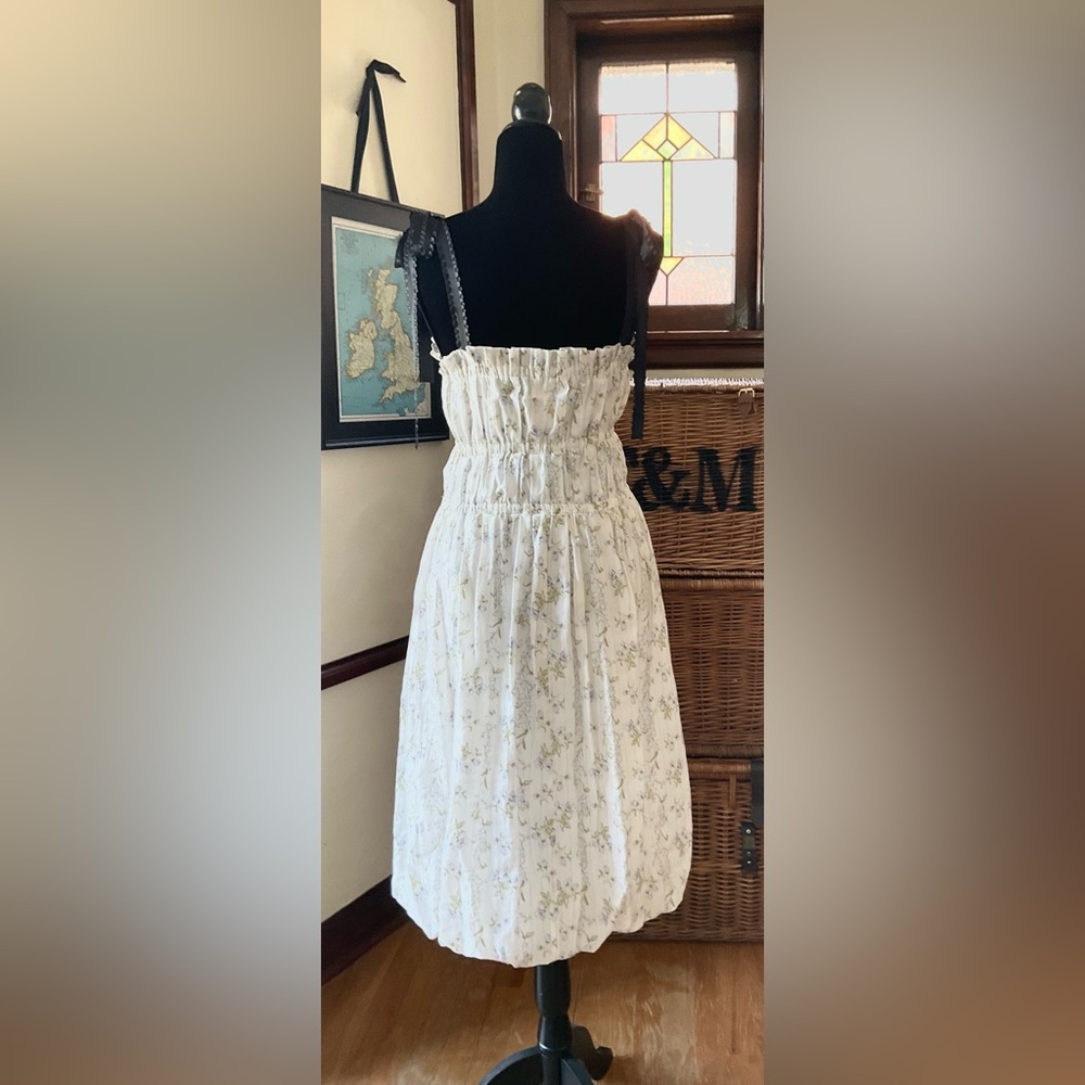 Brock Collection x H&M White Floral Dress - Picture 7 of 16